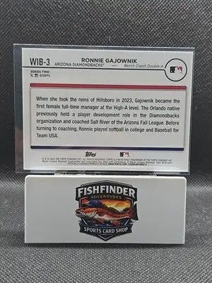 2024 Topps Series 2 - Women in Baseball Ronnie Gajownik #WIB-3 (RC) - Baseball Card Single