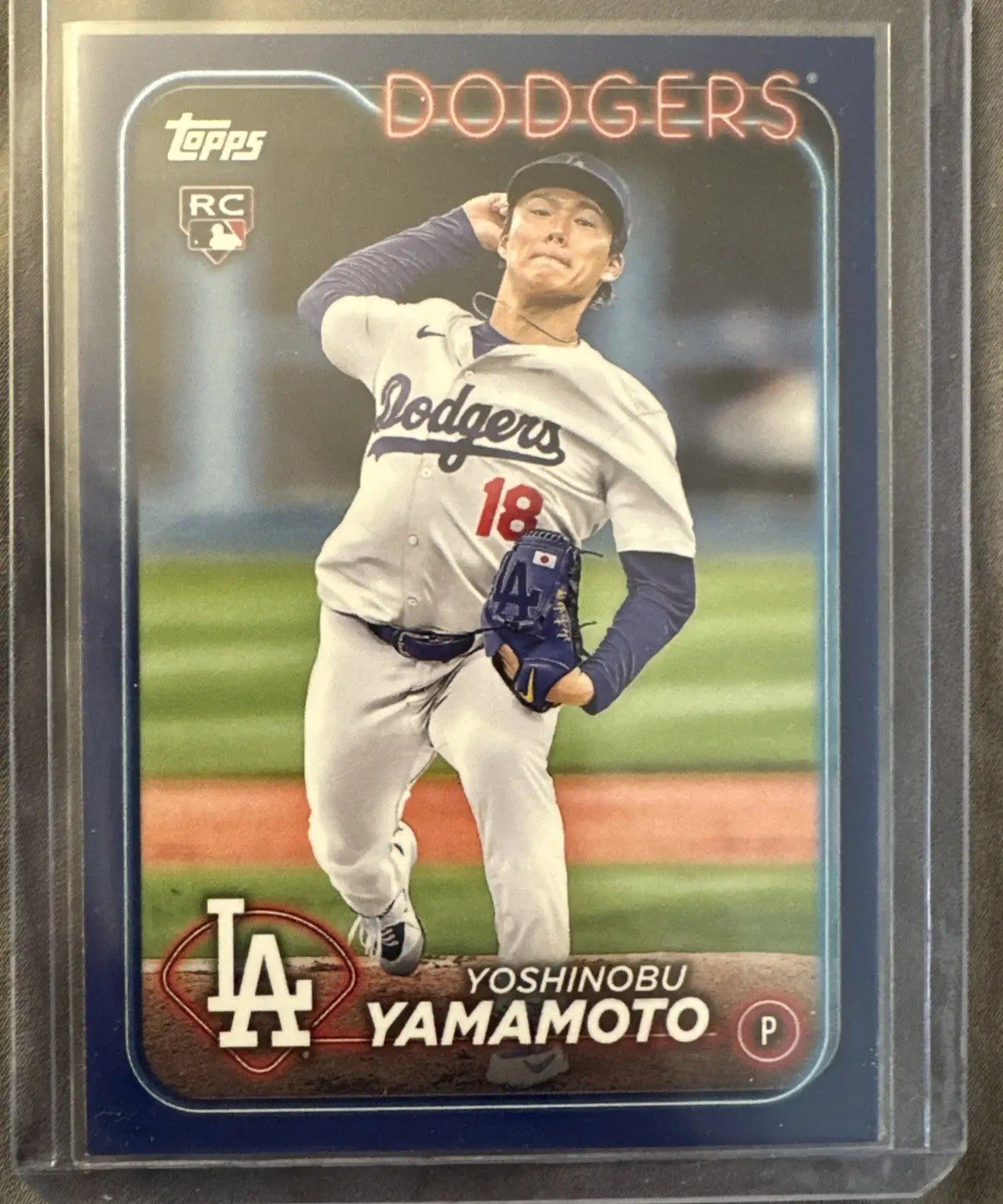 2024 Topps Series 2 Yoshinobu Yamamoto Royal Blue Rookie #553 Dodgers - Baseball Card Single