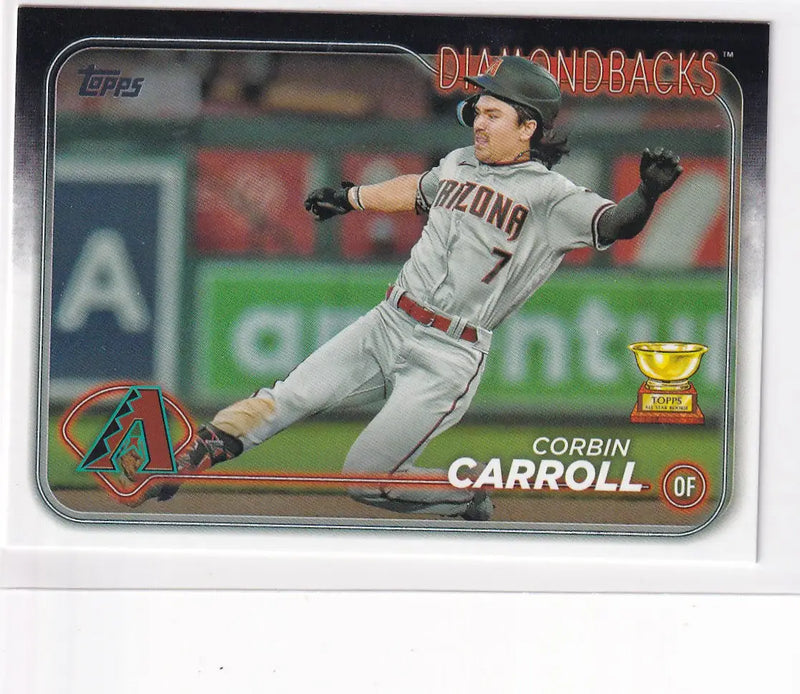2024 TOPPS SERIES ONE #156 CORBIN CARROLL- ARIZONA DIAMONDBACKS - Baseball Card Single