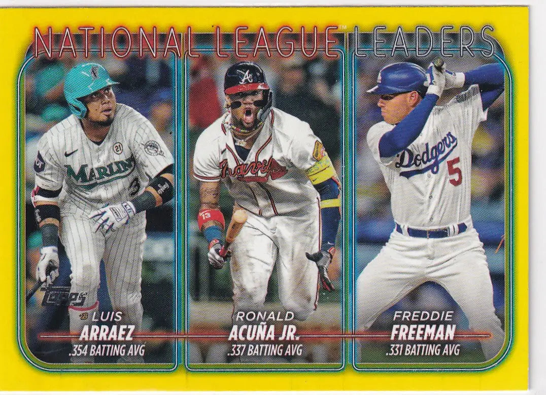 2024 TOPPS SERIES ONE #206 ARRAEZ ACUNA JR FREEMAN- LOS ANGELES DODGERS - Baseball Card Single