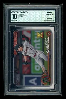 2024 Topps Series One Corbin Carroll #156 Baseball Arena Club 10 - Baseball Card Single