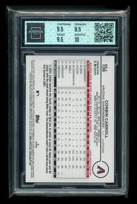 2024 Topps Series One Corbin Carroll #156 Baseball Arena Club 10 - Baseball Card Single