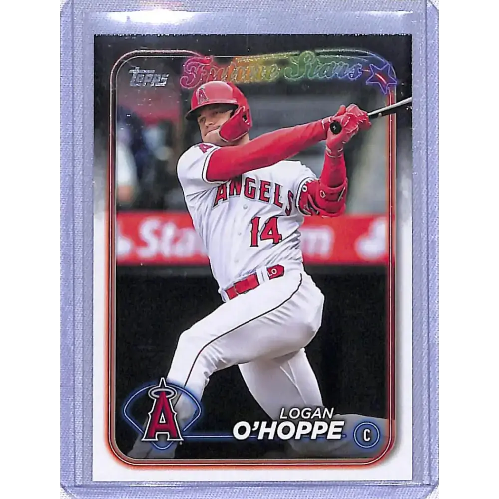 2024 Topps Series One Future Stars #298 Logan O’Hoppe NM-MT Los Angeles Angels - Baseball Card Single
