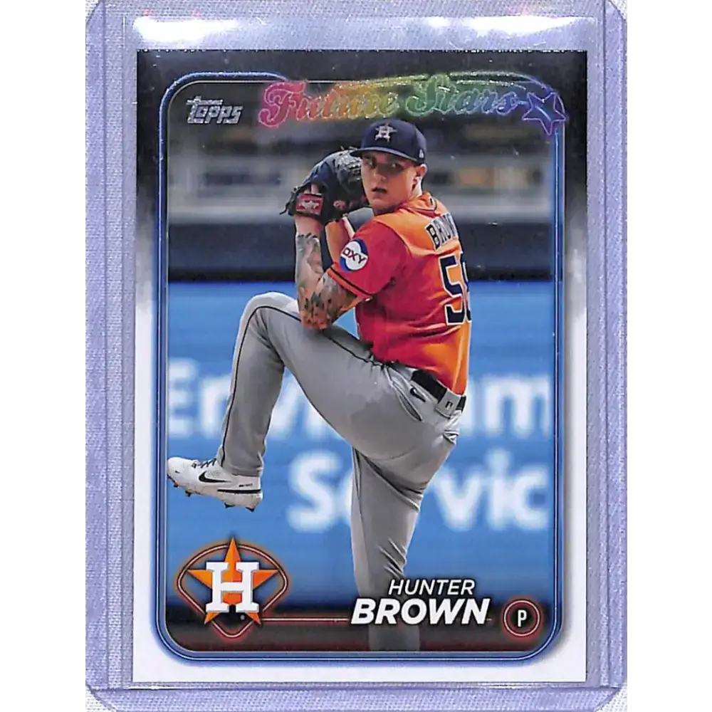 2024 Topps Series One Future Stars #30 Hunter Brown NM-MT Houston Astros - Baseball Card Single