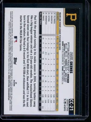 2024 Topps Series One Paul Skenes #CC21 Baseball - Baseball Card Single