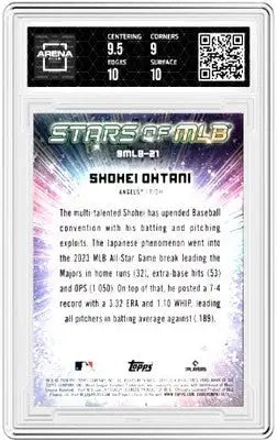 Graded Shohei Ohtani baseball trading card from 2024 Topps Shohei Ohtani series