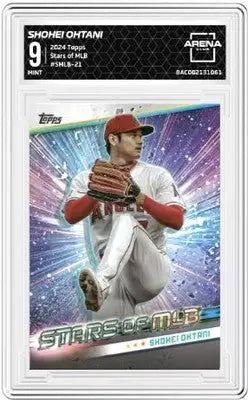 Graded Shohei Ohtani baseball card from 2024 Topps Shohei Ohtani Stars of MLB series