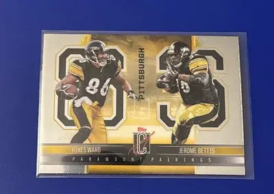 2024 topps signature Class Paramount Pairings Hines Ward Jerome Bettis - Football Card Single