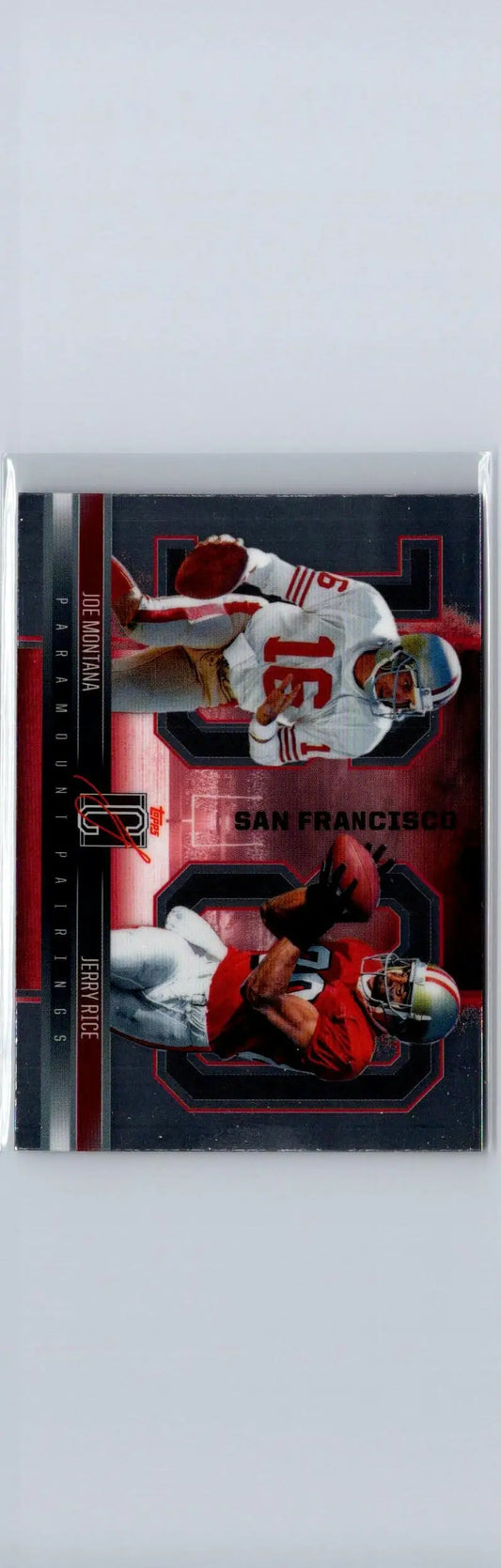 2024 Topps Signature Class #PP-13 Jerry Rice / Joe Montana Paramount Pairings - Football Card Single