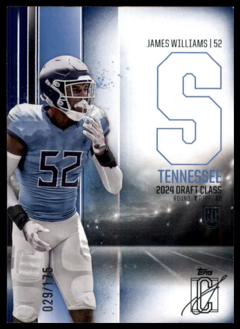 2024 Topps Signature Class - Rookies James Williams #192 Indigo /175 (RC) - Other