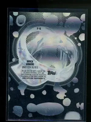 2024 Topps Signature Fluid Clear Brock Bowers #F-6 RC Football