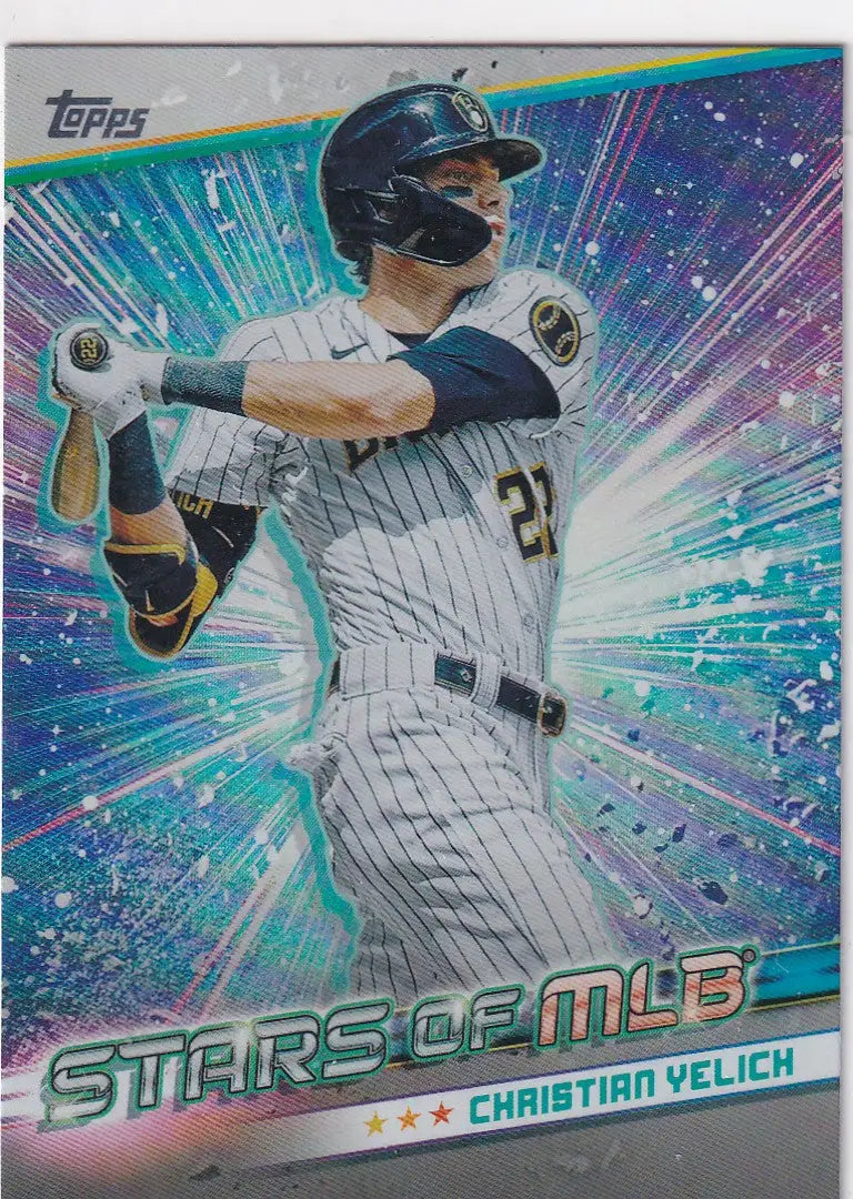 2024 TOPPS #SMLB-47 CHRISTIAN YELICH STARS OF MLB- MILWAUKEE BREWERS - Baseball Card Single