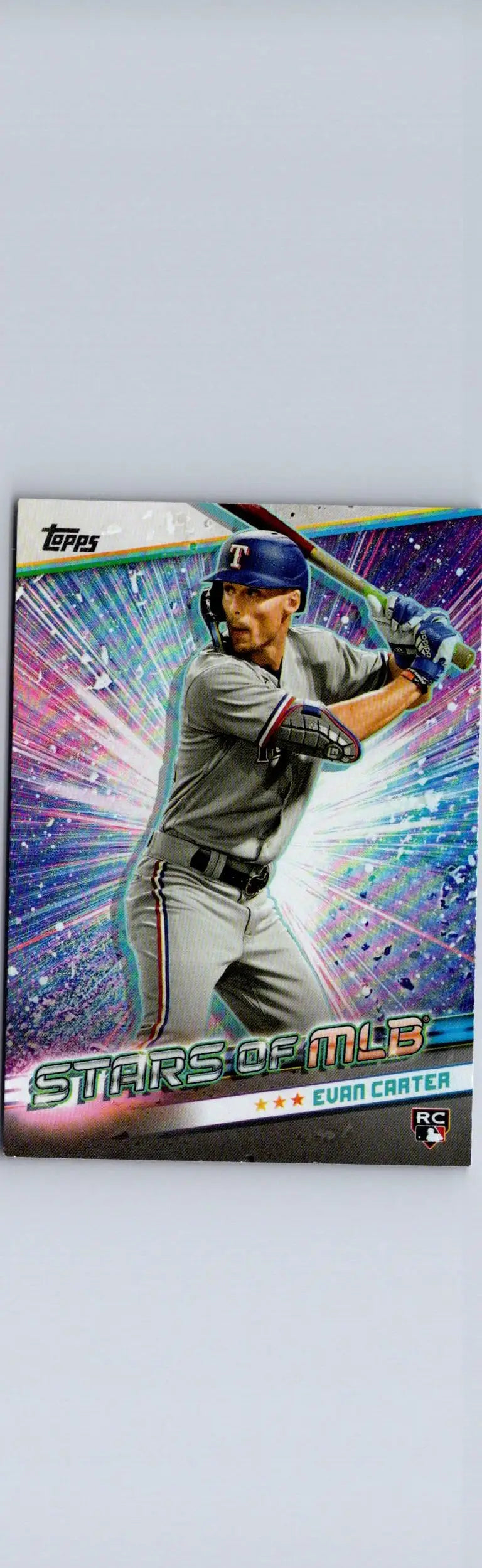Evan Carter Stars of MLB Red baseball card from 2024 Topps #SMLB-47
