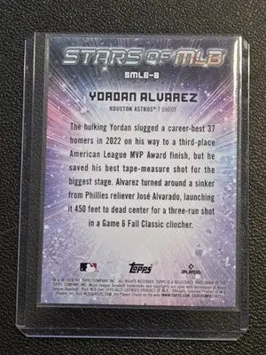2024 Topps #SMLB-8 Yordan Alvarez Stars of MLB - Baseball Card Single
