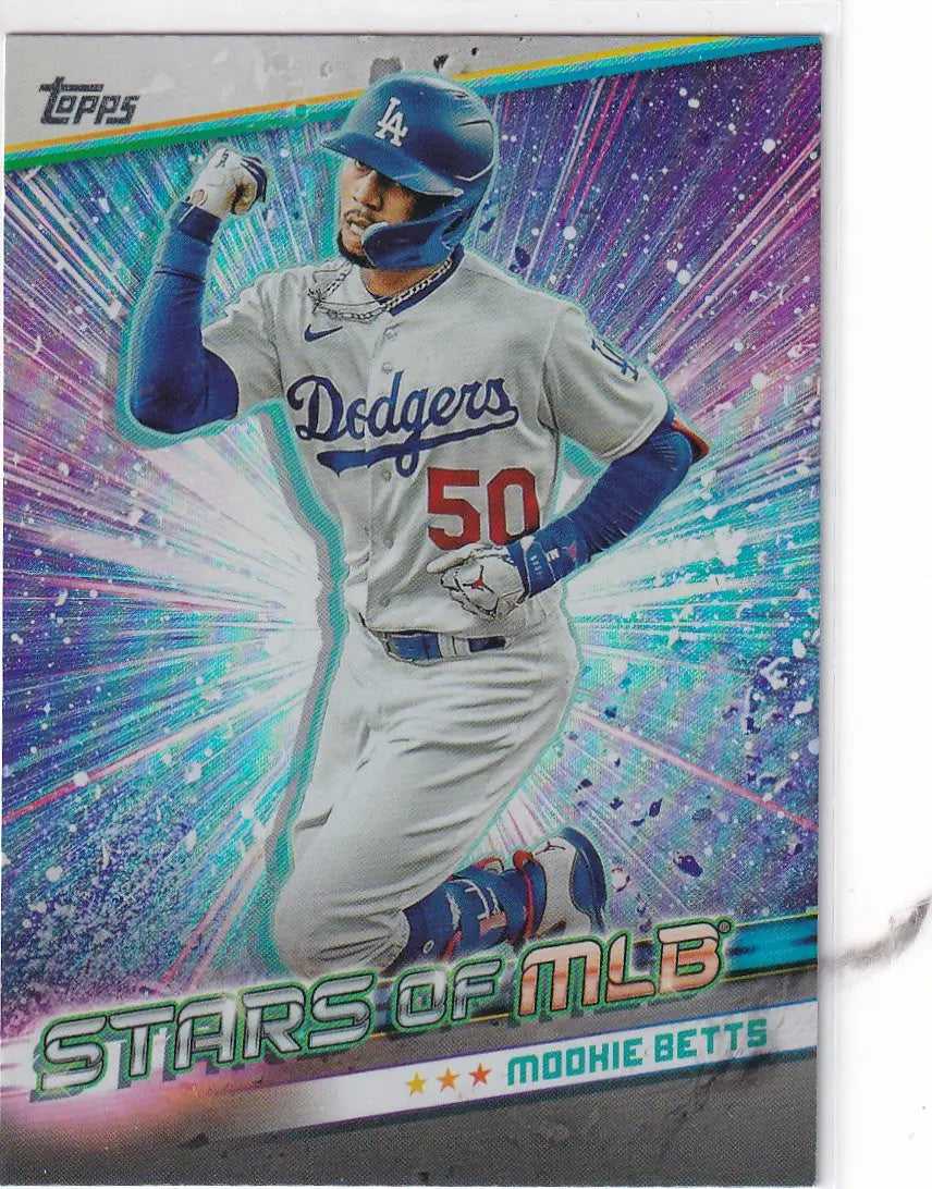 2024 TOPPS #SMLB-9 MOOKIE BETTS STARS OF THE MLB- LOS ANGELES DODGERS - Baseball Card Single