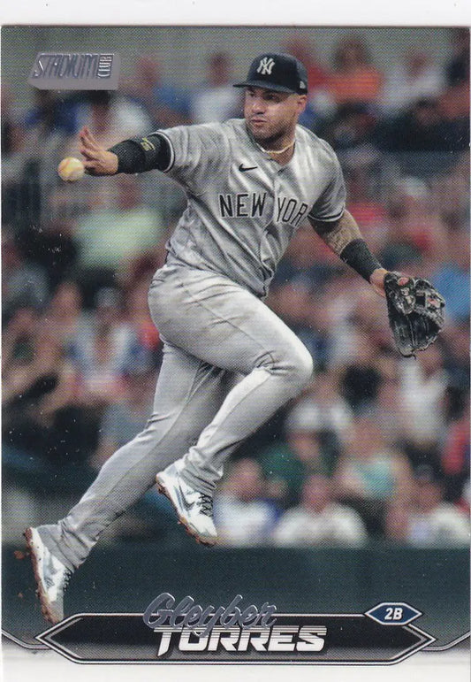 2024 TOPPS STADIUM #161 GLEYBER TORRES- NEW YORK YANKEES - Baseball Card Single