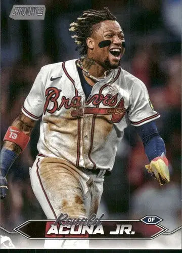 2024 Topps Stadium Club Ronald Acuña Jr. baseball card Braves NM-MT product