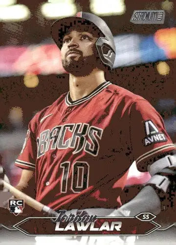 Baseball card of Jordan Lawlar from 2024 Topps Stadium Club Rookie series