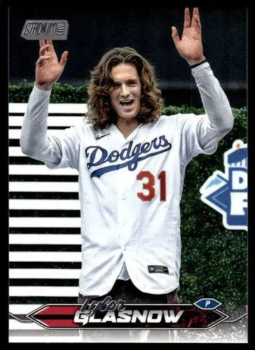 2024 Topps Stadium Club Tyler Glasnow baseball card NM-MT Dodgers ID 75270