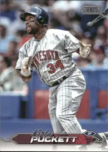Original gloss 2024 Topps Stadium Club Kirby Puckett baseball card Twins ID 75279