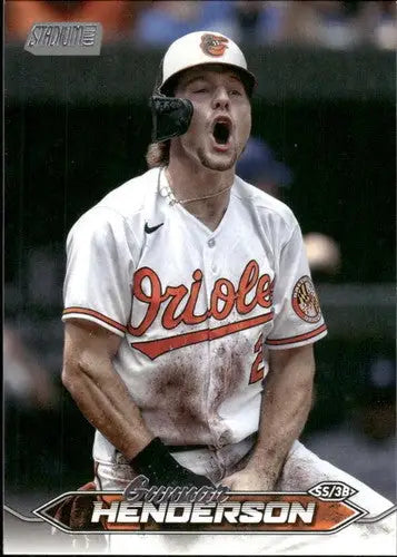 Gunnar Henderson baseball card from 2024 Topps Stadium Club Orioles NM-MT
