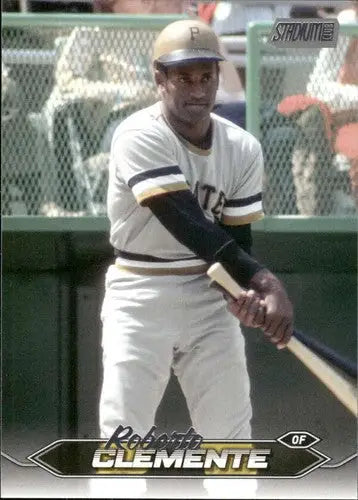 Original gloss Roberto Clemente baseball card from Topps Stadium Club 2024 product