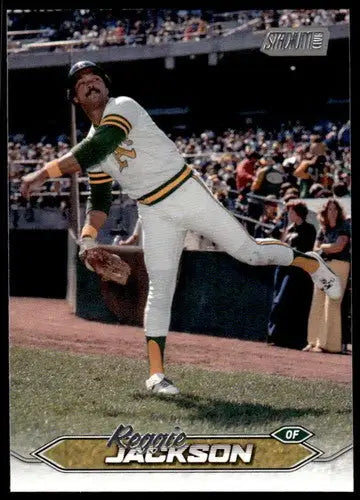 Reggie Jackson baseball card from 2024 Topps Stadium Club with original gloss and NM-MT condition