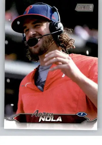 2024 Topps Stadium Club Aaron Nola baseball card Phillies NM-MT rookie collectible