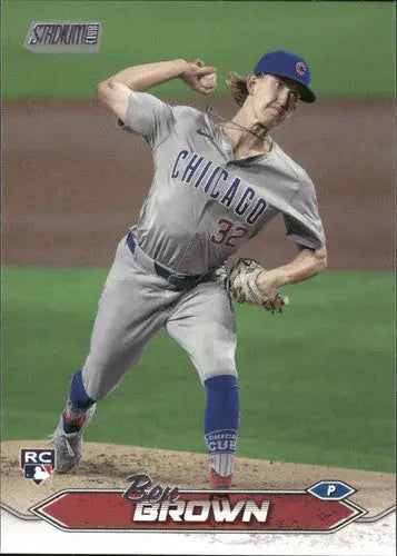 Baseball card of Ben Brown from Topps Stadium Club 2024 Rookie Cubs collection