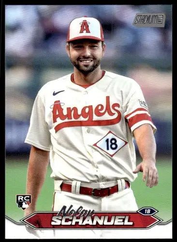 2024 Topps Stadium Club Nolan Schanuel rookie baseball card with original gloss