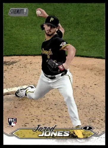 Original gloss of Jared Jones Baseball Card from Topps Stadium Club 2024 Pirates