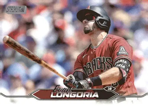 Original gloss Baseball card from 2024 Topps Stadium Club featuring Evan Longoria NM-MT