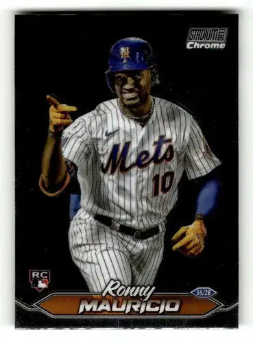 2024 Topps Stadium Club Chrome #175 Ronny Mauricio NM-MT RC Rookie Mets ID:76433 - Baseball Card Single