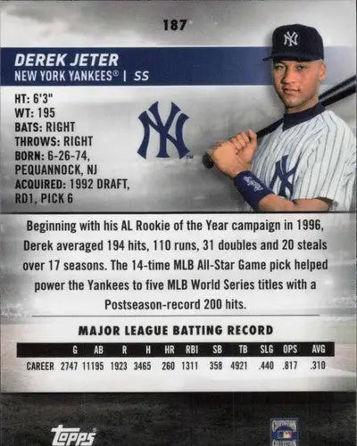 2024 Topps Stadium Club Chrome #187 Derek Jeter NM-MT Yankees ID:76434 - Baseball Card Single
