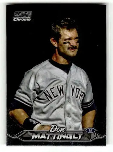 Don Mattingly baseball card from 2024 Topps Stadium Club Chrome with original gloss