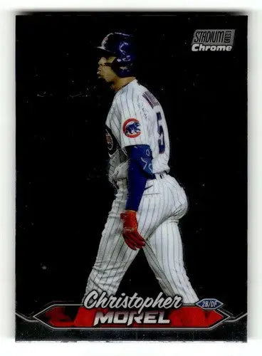 Original gloss 2024 Topps Stadium Club Chrome Christopher Morel baseball card NM-MT