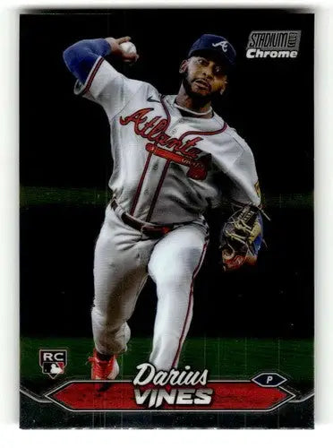 Darius Vines baseball card featuring original gloss in 2024 Topps Stadium Club Chrome collection