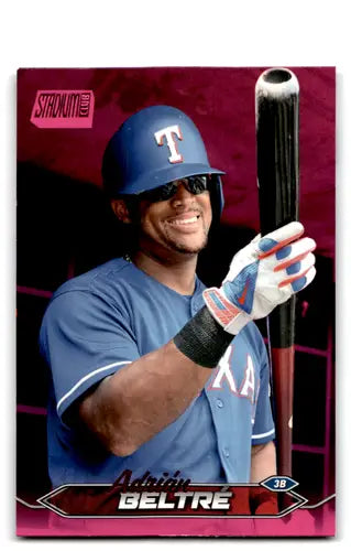 2024 Topps Stadium Club Pink Foil Adrian Beltre Baseball Card Rangers NM-MT