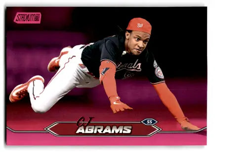 CJ Abrams baseball card from 2024 Topps Stadium Club Pink Foil collection