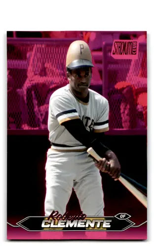Roberto Clemente baseball card from 2024 Topps Stadium Club Pink Foil collection