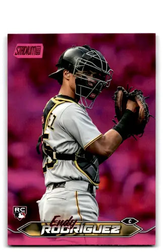 Endy Rodriguez baseball card from 2024 Topps Stadium Club Pink Foil collection
