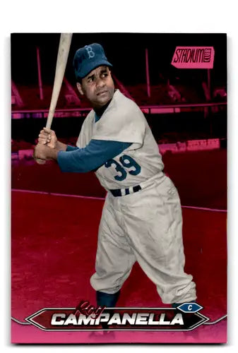 2024 Topps Stadium Club Pink Foil Roy Campanella baseball card Dodgers ID 76423