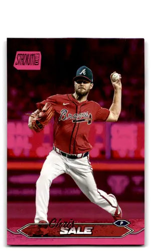 2024 Topps Stadium Club Pink Foil #62 Chris Sale NM-MT Braves ID:76409 - Baseball Card Single