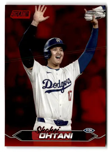 2024 Topps Stadium Club Red Foil #200 Shohei Ohtani NM-MT Dodgers ID:75231 - Baseball Card Single