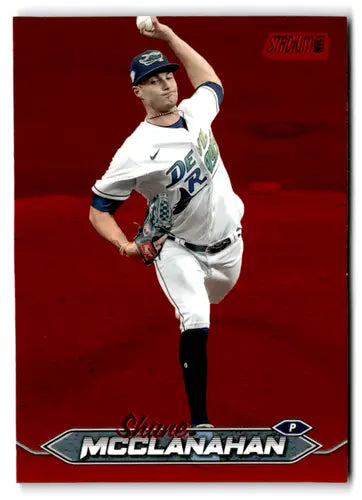 2024 Topps Stadium Club Red Foil #258 Shane McClanahan NM-MT Rays ID:74561 - Baseball Card Single