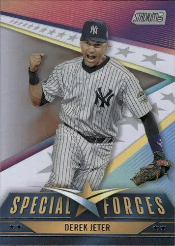 Original gloss Derek Jeter baseball card from 2024 Topps Stadium Club Special Forces