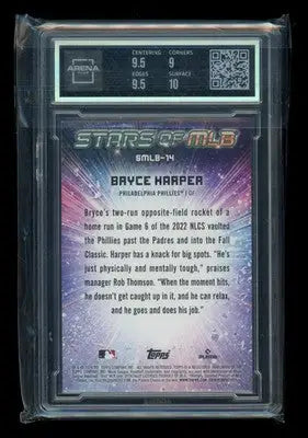 2024 Topps Stars of MLB Bryce Harper #SMLB-14 Baseball Arena Club 9.5