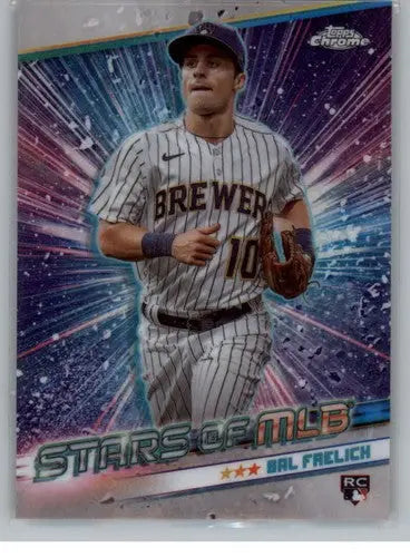2024 Topps Stars of MLB Chrome #CSMLB-12 Sal Frelick NM-MT Brewers ID:68693 - Baseball Card Single