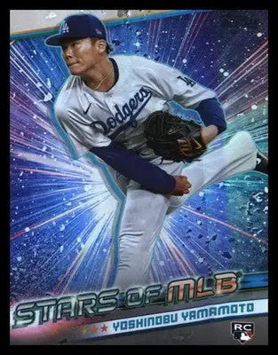 2024 Topps Stars of MLB Chrome #CSMLB-57 Yoshinobu Yamamoto - Baseball Card Single