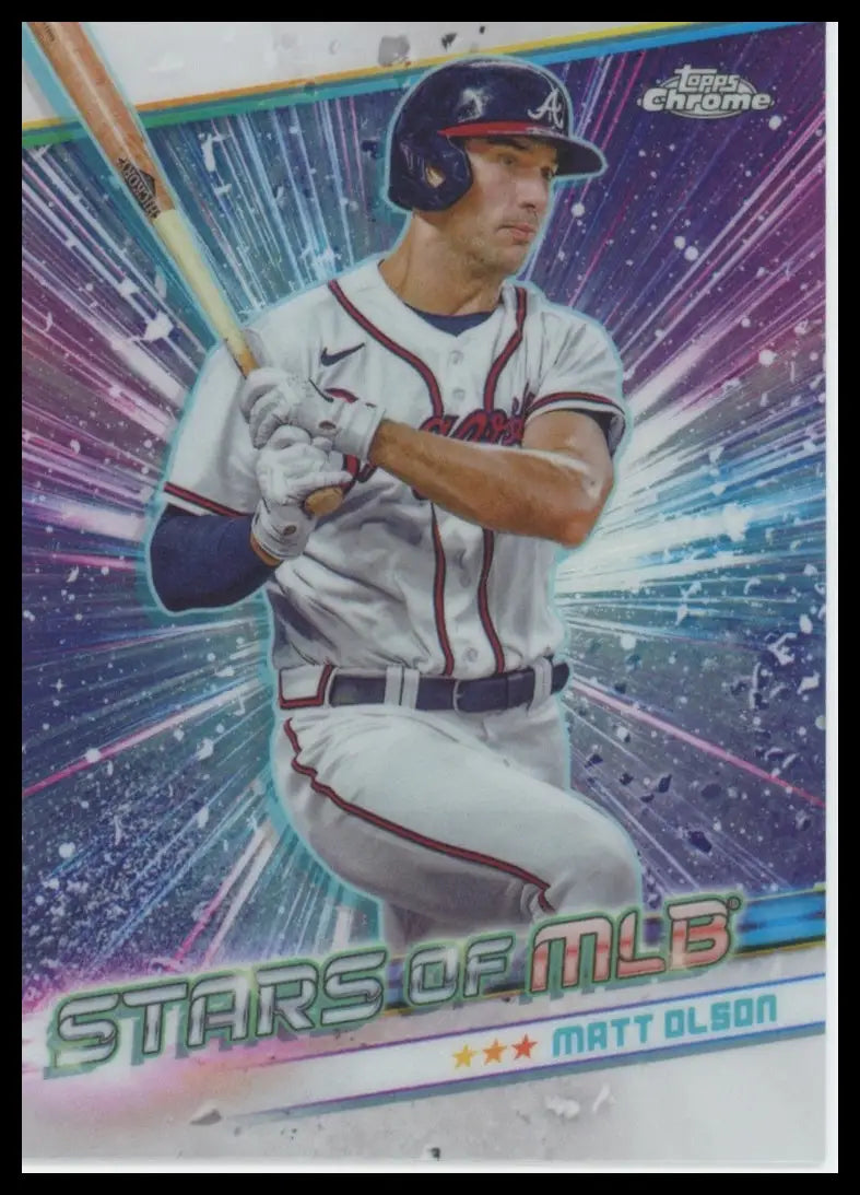 2024 Topps - Stars of MLB Chrome Matt Olson CSMLB-31 Atlanta Braves Baseball NM - Baseball Card Single